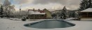 Winter panoramic view, Hotel «Perlyna Karpat»