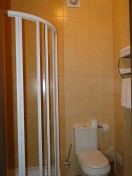 Bathroom unit in the hotel room, Hotel «Grand Hotel Pilipets »