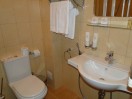 Bathroom unit in the hotel room, Hotel «Grand Hotel Pilipets »